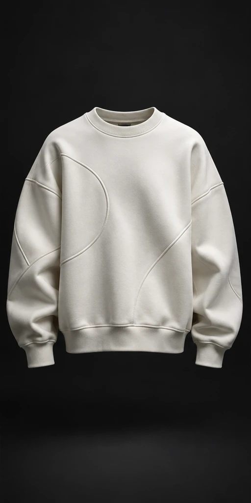 Sweatshirt color marfil